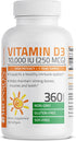 Bronson Vitamin D3 10,000 IU (250 mcg) High Potency - Supports Healthy Immune System, Strong Bones, Muscles & Teeth - Non GMO, 360 Softgels (1 Yea...