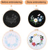 FEPITO 5 Sets Embroidery Starter Kit with Pattern and Instructions Cross Stitch Kit Including 5 Pcs Embroidery Clothes with Floral Pattern, 2 Pcs ...