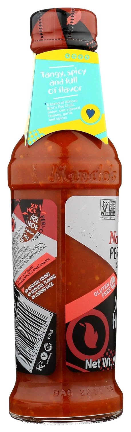 Nando's Peri-Peri Sauce, Extra Hot, 9.1 oz...