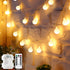 LED Globe String Lights Battery Operated 20FT 50LED Fairy Lights with 8 Lighting Modes, Hanging Lights for Bedroom Dorm Patio Garden Christmas Par...