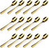 15 Packs Demitasse Espresso Spoons, 4.3 Inch Mini Gold Coffee Spoon, Stainless Steel Small Spoons for Dessert...