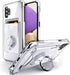 Shields Up for Samsung Galaxy A32 5G - Minimalist Wallet Case with Card Holder & Ring Kickstand, Drop Protection Slim Protective Cover - Clear...