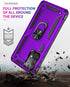 for Samsung A52 Case, Galaxy A52 Case with HD Screen Protector, Military-Grade Ring Holder Kickstand Car Mount 15ft Drop Tested Shockproof Cover P...