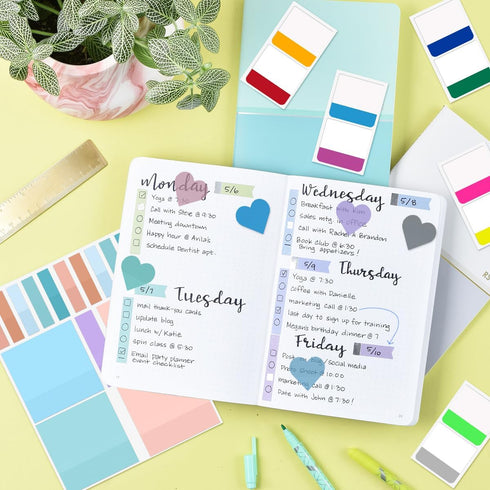 Transparent Sticky Notes, 860 Pcs Waterproof Clear Sticky Notes, Clear Notes Transparent for Bible Study Supplies, Office School Supplies, Book An...