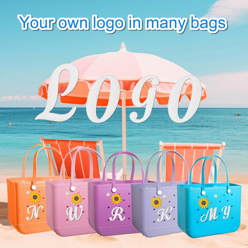3 Pcs Letter Charms for Bogg Bag Clips Insert Bogg Bag Accessories Charm Decorative Alphabet Charm for Handbag Beach Tote Bag Simple Modern Beach ...