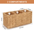 Ayiaren Wicker Flatware Silverware Caddies Cutlery Holder Best Kitchen Silverware Organizer Storage for Countertop Silverware Utensils Holder Part...