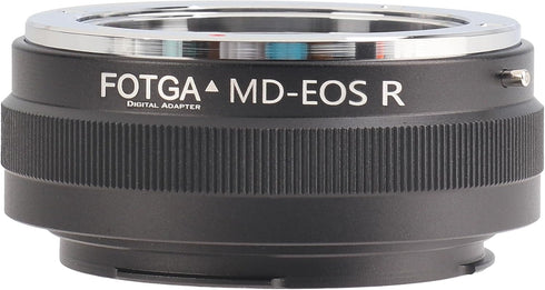 FOTGA MD-EOSR Lens Mount Adapter Ring for Minolta MD Lens to R3 R5 R5C R6 Mark II R7 R8 R10 R50 R100 RP Camera, Compatible with Canon EOS R Mount ...