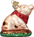 Old World Christmas Piggy in The Puddle Ornament, Pink...