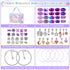 Flasoo DIY Charm Bracelet Making Kit, Jewelry Making Kit for Teen Girls with Unicorn Mermaid Purple Stuff Craft Gift for Birthday, Christmas, New ...
