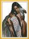 ZMVA Counted Cross Stitch Kits Mother and Daughter 14 Count 15.74x13.38 inch DIY Needle Work for Home Decor...
