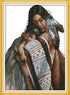 ZMVA Counted Cross Stitch Kits Mother and Daughter 14 Count 15.74x13.38 inch DIY Needle Work for Home Decor...
