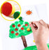 48 Pieces Round Sponges Brush Set, Round Sponge Brushes for Painting, Wooden Handle Foam Brush Sponge Painting Tools for Kids Painting Crafts...