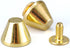 YORANYO 30 Sets 5/16" Height Spikes and Studs 8MM Handbag Feet Gold Color Barrel Spikes Screw Back Punk Studs and Spikes Kit for Clothing Shoes Le...