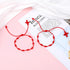 6 Pcs Adjustable Red Cord Bracelet String 7 Knot Good Luck Bracelets Knot Chain Braided for Friendship, Lovers...