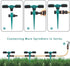 Garden Sprinkler Lawn Sprinkler Large Area Coverage, Adjustable 360 Degree Rotating, Weighted Gardening Watering System (Green)...