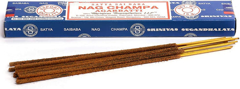 3 Packs Origional Satya Sai Baba Nag Champa Incense Sticks Joss Insence - Insense 15g Box NagChampa Agarbatti (Nag Champa)...