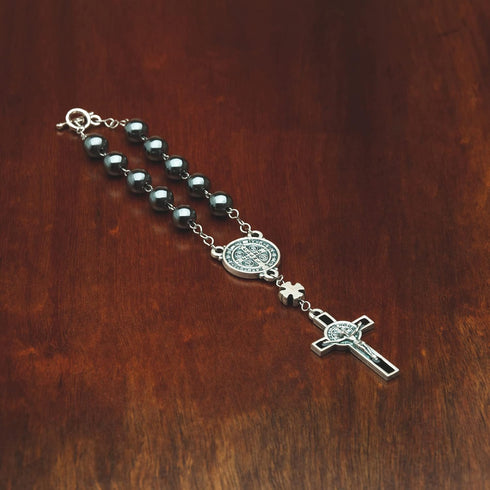 Intercession Hematite Car Rearview Mirror Medal Ornament...