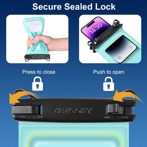 Floating Waterproof Phone Pouch, Float Water Proof Cell Phone Dry Bag Adjustable Lanyard, IP68 Waterproof Phone Case for iPhone 15 14 13 Pro Max S...