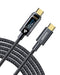 ?100W HIGH SPEED? USB C to USB C Cable,3.94ft/120cm,100W Nylon Braided,charging protocol,Type C Cable, Files/Music/Video/Image transfer,Digital di...