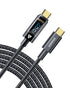 ?100W HIGH SPEED? USB C to USB C Cable,3.94ft/120cm,100W Nylon Braided,charging protocol,Type C Cable, Files/Music/Video/Image transfer,Digital di...