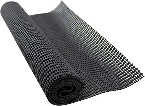 Dependable Industries inc. Essentials Non-Adhesive Shelf and Drawer Liner, 12" x 36", Black - Anti-Slip, Durable, Trim to Fit for Kitchen Cabinets...