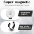 LEIFIDE Magnetic Hook Round Base Magnet Fastener with Steel Clip Chrome Plate Magnetic Tool Holder Heavy Duty Magnetic Holder for Indoor Outdoor H...