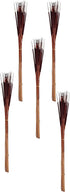 26" Natural Dried Pencil, Set of 5 Bunches of 25, 125pcs, Dark Brown Cattail, Large...