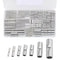300PCS Non Insulated Butt Connectors Kit,26 to 10 gauge Tinned Copper Butt Splice Terminals,Uninsulated AWG6 8 Crimp Wire Connector...
