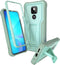 ExoGuard for Moto G Play 2021 Case, Rubber Shockproof Full-Body Cover Case Built-in Screen Protector and Kickstand Compatible with Moto G Play 202...