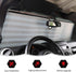 Windshield Flag Sunshade Sun Shade Heat Shield Sun Visor Mat Compatible with Jeep Wrangler Rubicon Sahara TJ JK JKU 2 Door & 4 Door...