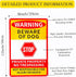 2 Pack Beware Of Dog Sign,12x8 Inch Rustproof Aluminium Metal Sign,Beware Of Dog Signs For Fence,Private Property No Trespassing Sign,No Trespassi...