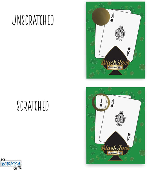 My Scratch Offs Casino Night Scratch Off Party Game Cards 26 Pack Gambling (Blackjack...