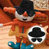 TOYANDONA Doll Glasses Mini Formal Hat Set 20pcs Miniature Doll Hats 20pcs Black Doll Sunglasses Dolls Costume Accessories for Diy Crafts Dollhous...