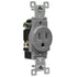 ENERLITES Single Receptacle Outlet, Tamper-Resistant, Commercial Grade, 3-Wire, Grounding Screw, 2-Pole, 5-15R, 15A 125V, UL Listed, 61150-TR-GY, ...