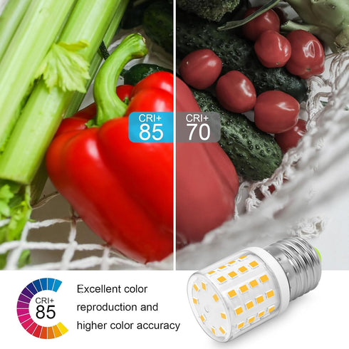 Refrigerator Light Bulb AC100-265V 3.5W Refrigerator Bulb Replacement Frigidaire Fridge Light Bulb 40W 120V 4W KEI D34l Bulb Mini E26 LED Applianc...