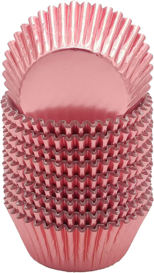Standard Rose Gold Foil Cupcake Liners Muffin Baking Cups for Party and More, 200-Count...