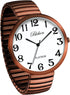 Blekon Collections New Super Large Face Stretch Band Japanese Movement PC21J Fashion Watch (Copper)...