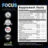 Focus 14-in-1 Nootropic Brain Supplement with Lions Mane, Alpha GPC Choline, Vitamin C & B12, Taurine, Bacopa - Energy, Cognitive, Memory Support,...