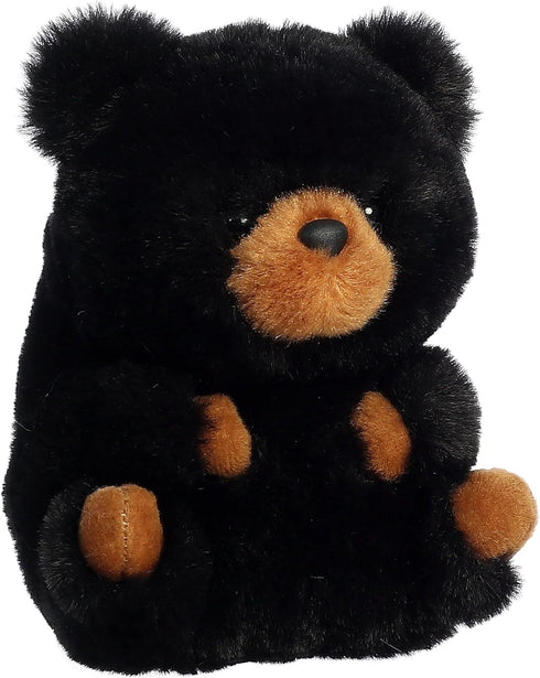 Aurora® Round Rolly Pet™ Cuddles Black Bear™ Stuffed Animal - Adorable Companions - On-The-Go Fun - Black 5 Inches...