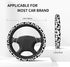 Cow Print Steering Wheel Cover for Women Cute Car Steering Wheel Cover Anti Slip and Sweat Absorption Comfortable Auto Steering Wheel Protector Ca...