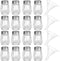 12 Pcs Cube Shape Mini Salt and Pepper Shakers Bulk 0.5 oz Small Cube Glass Spice Shaker with Plastic Mini Funnels for Wedding Kitchen Restaurant ...