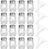 12 Pcs Cube Shape Mini Salt and Pepper Shakers Bulk 0.5 oz Small Cube Glass Spice Shaker with Plastic Mini Funnels for Wedding Kitchen Restaurant ...