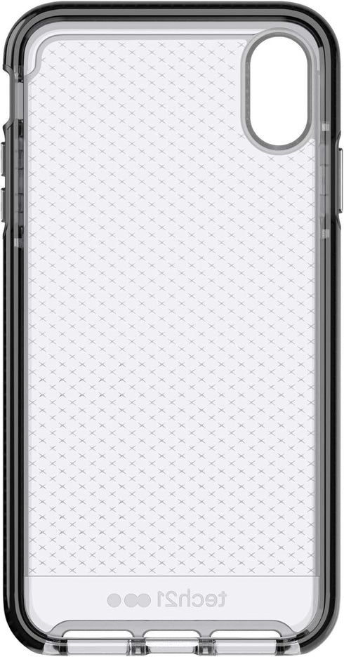 tech21 Protective Thin Evo Check Pattern Back Case Cover for Apple iPhone Xs Max, Smokey Black...