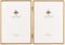 Lawrence Frames Metal Frame, Simply, Gold, 5x7 Double...