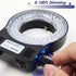 Light Microscope LED Ring Illuminator, Adjustable USB 64 LEDs Ring Light for Industry Monocular Binocular Trinocular Lab Stereo Microscope & Camer...
