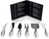Lunar 6-Piece Cheese Knife Set - Premium Stainless Steel Cheese Knives Collection - Charcuterie Board Accessories Gift Ready w/ 15 Festive Recipes...