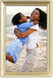Lawrence 11446 Antique Brass 4x6 Picture Frame - Bead Border Design...