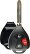 Remote Entry Uncut Car Key Fob Replacement Case Shell Button Pad for HYQ12BBY, GQ4-29T, MOZB41TG...