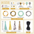 BB Beadthoven 28pcs Silicone Beadable O Ring Bead for Keychain 65mm Round Silicone Loop with 2 Hole Summer Sunflower Silicone Focal Frame Pendant ...
