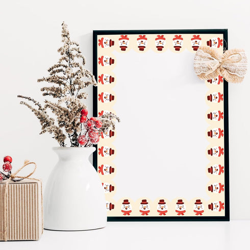 AnyDesign 82Ft Boho Christmas Bulletin Board Borders Xmas Tree Santa Snowman Rainbow Self-Adhesive Trim Border Stickers for Xmas Winter Party Home...